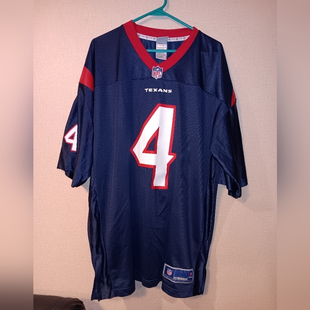 NFL Football Jersey DeShaun Watson #4 Houston Texans Plus Sz 2XL Men